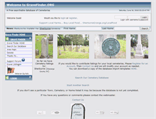 Tablet Screenshot of gravefinder.org